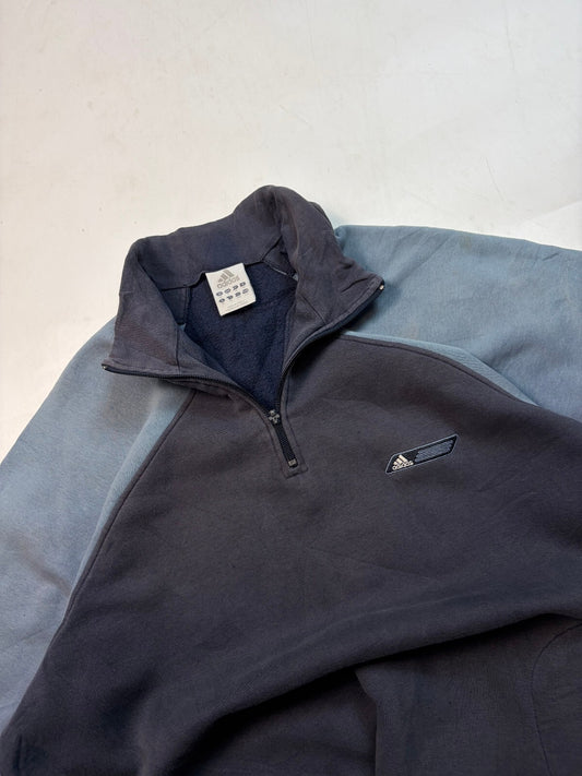 Vintage Adidas two tone quarter zip sweatshirt (XL)