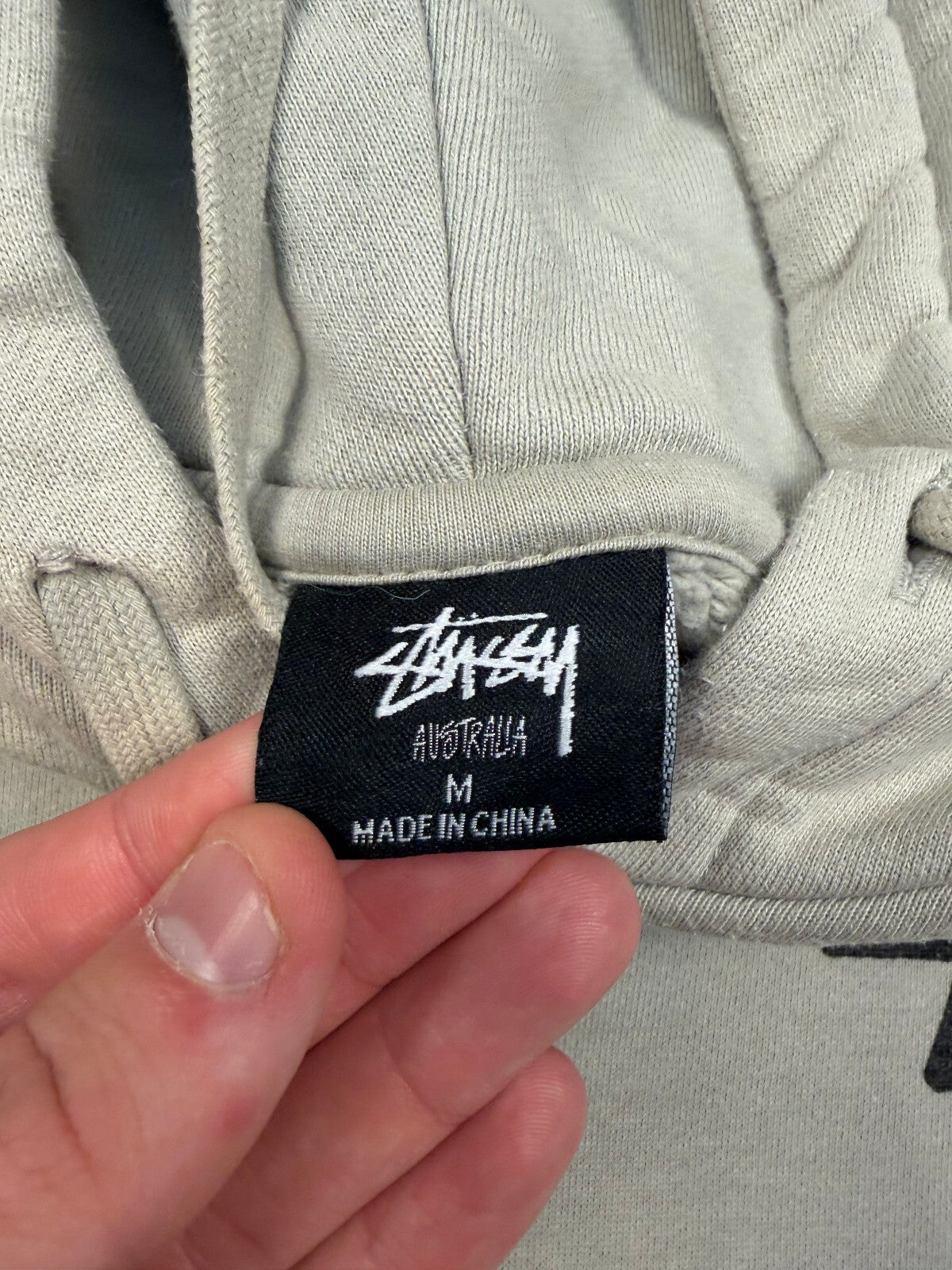Stussy script spell out hoodie (M)