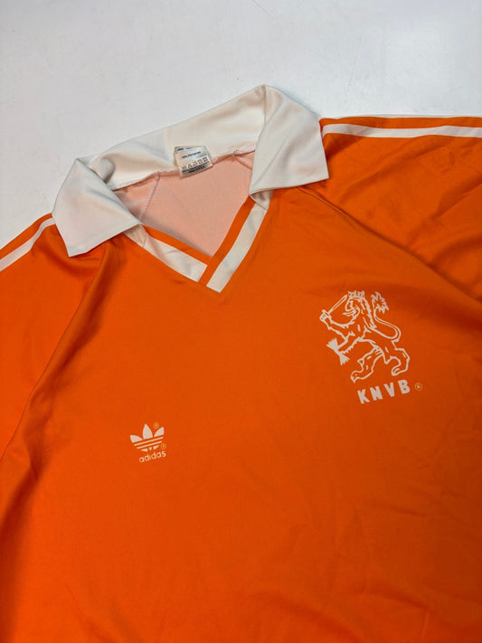 Vintage Netherlands 1990-92 Adidas home football shirt (L)