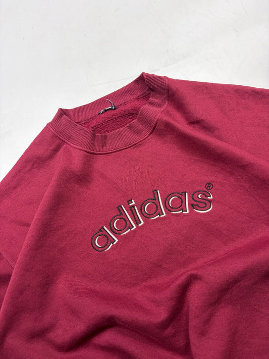 Vintage 90s adidas spell out sweatshirt (XL)