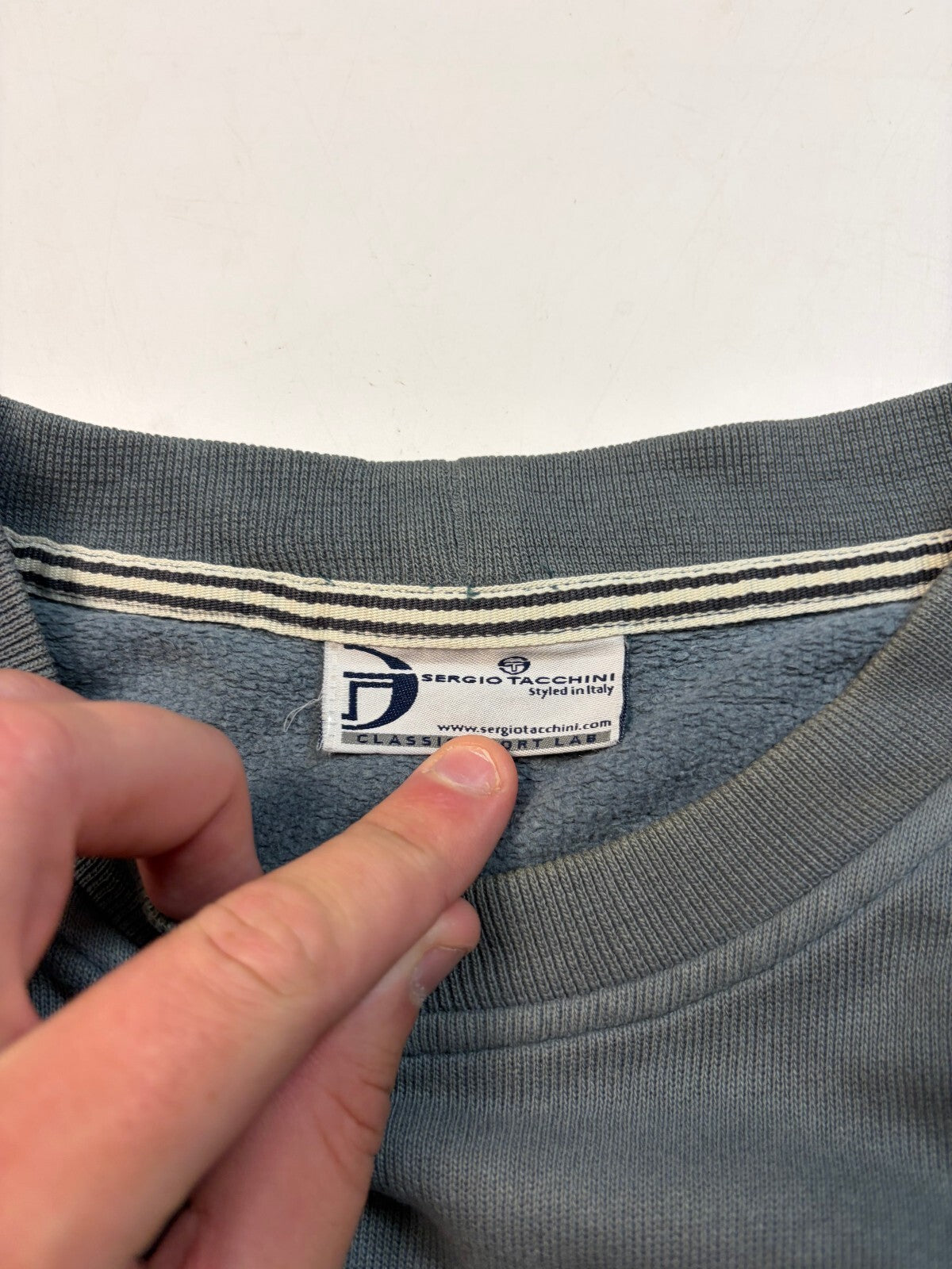 Vintage Sergio Tacchini spell out sweatshirt (M)