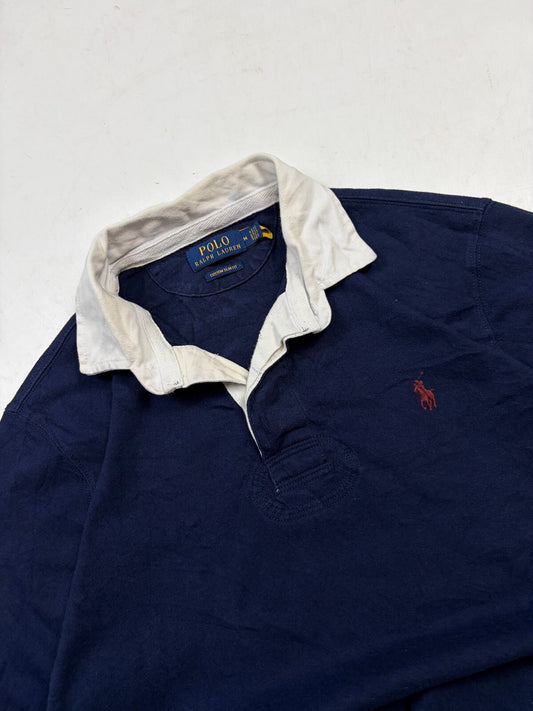 Ralph Lauren long sleeve rugby polo shirt (M)