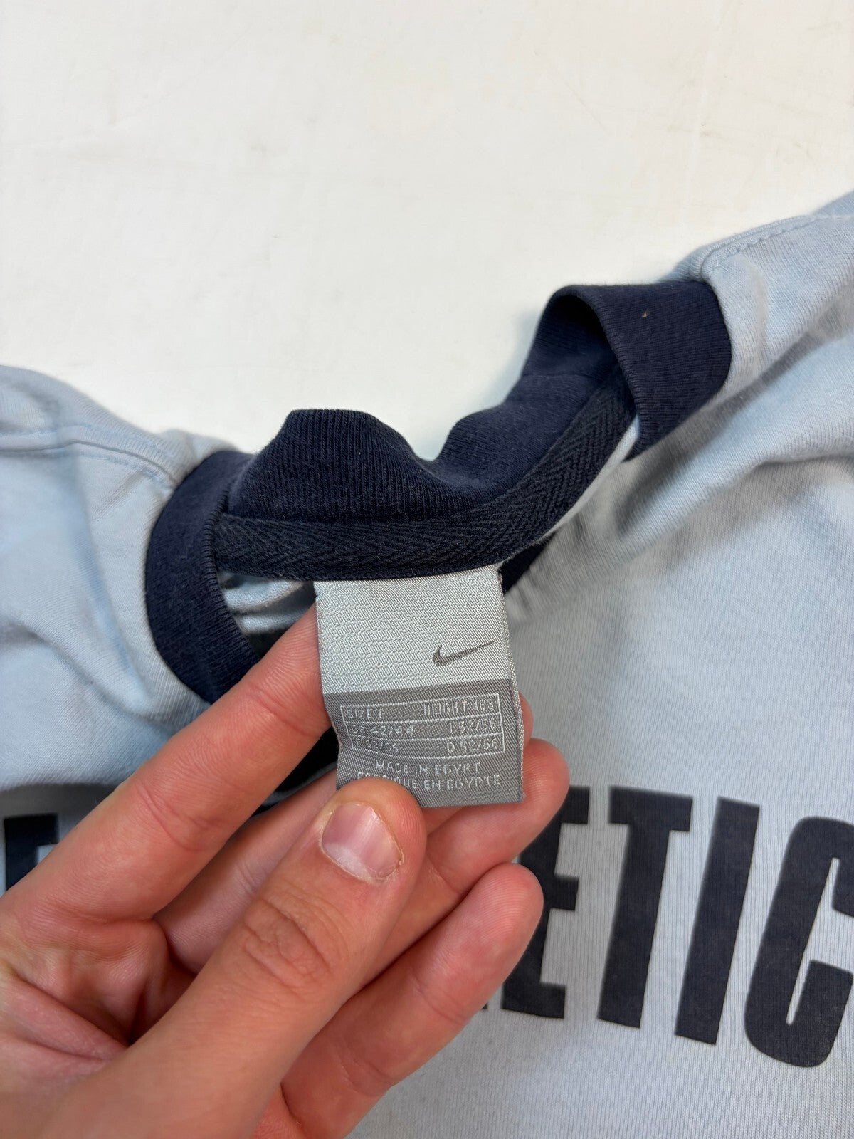 Vintage Y2K Nike athletic ringer tee (L)