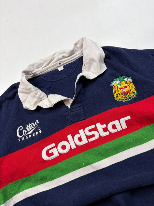 Vintage Leicester Tigers 1996/97 Cotton Traders away rugby shirt (XL)