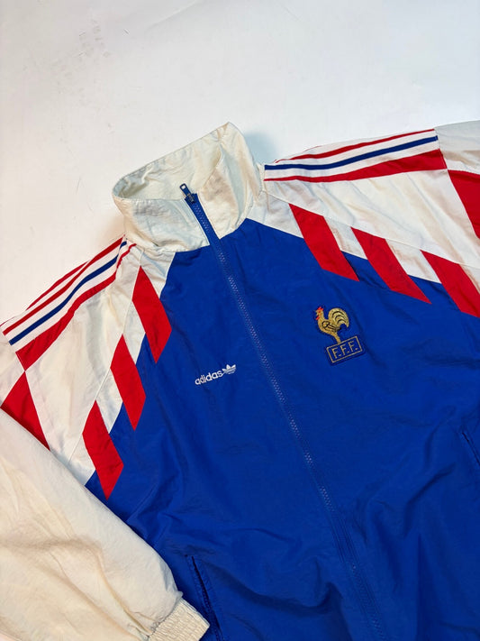 Vintage France 1990-92 Adidas originals football track jacket (M)