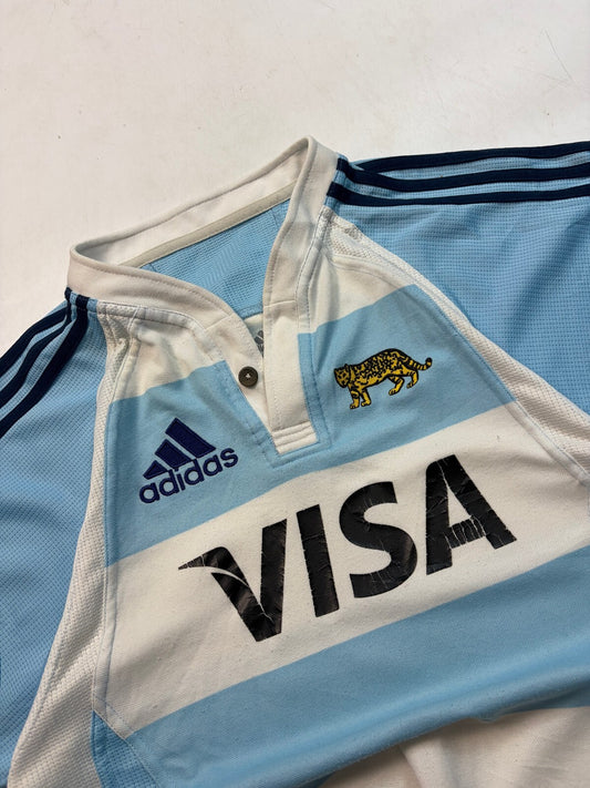 Vintage Argentina 2007/08 Adidas rugby union shirt (L)
