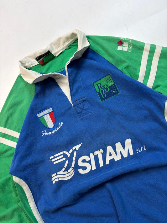 Vintage Italy supporters rugby union shirt (S)