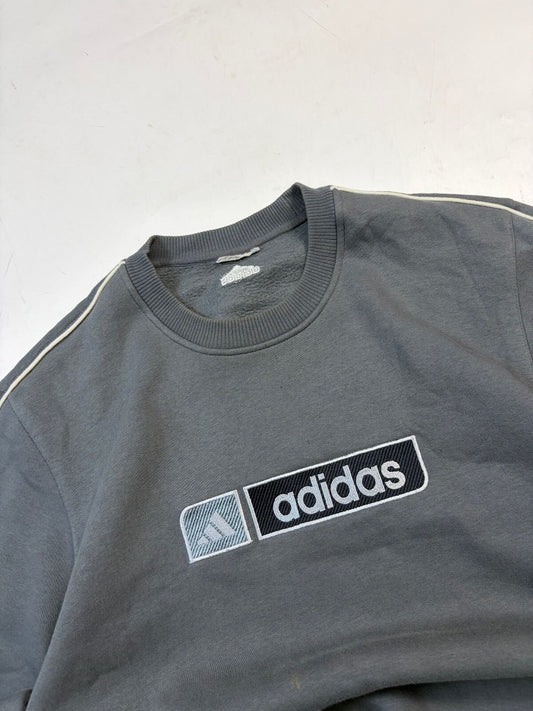 Vintage Y2K adidas spell out sweatshirt (L)