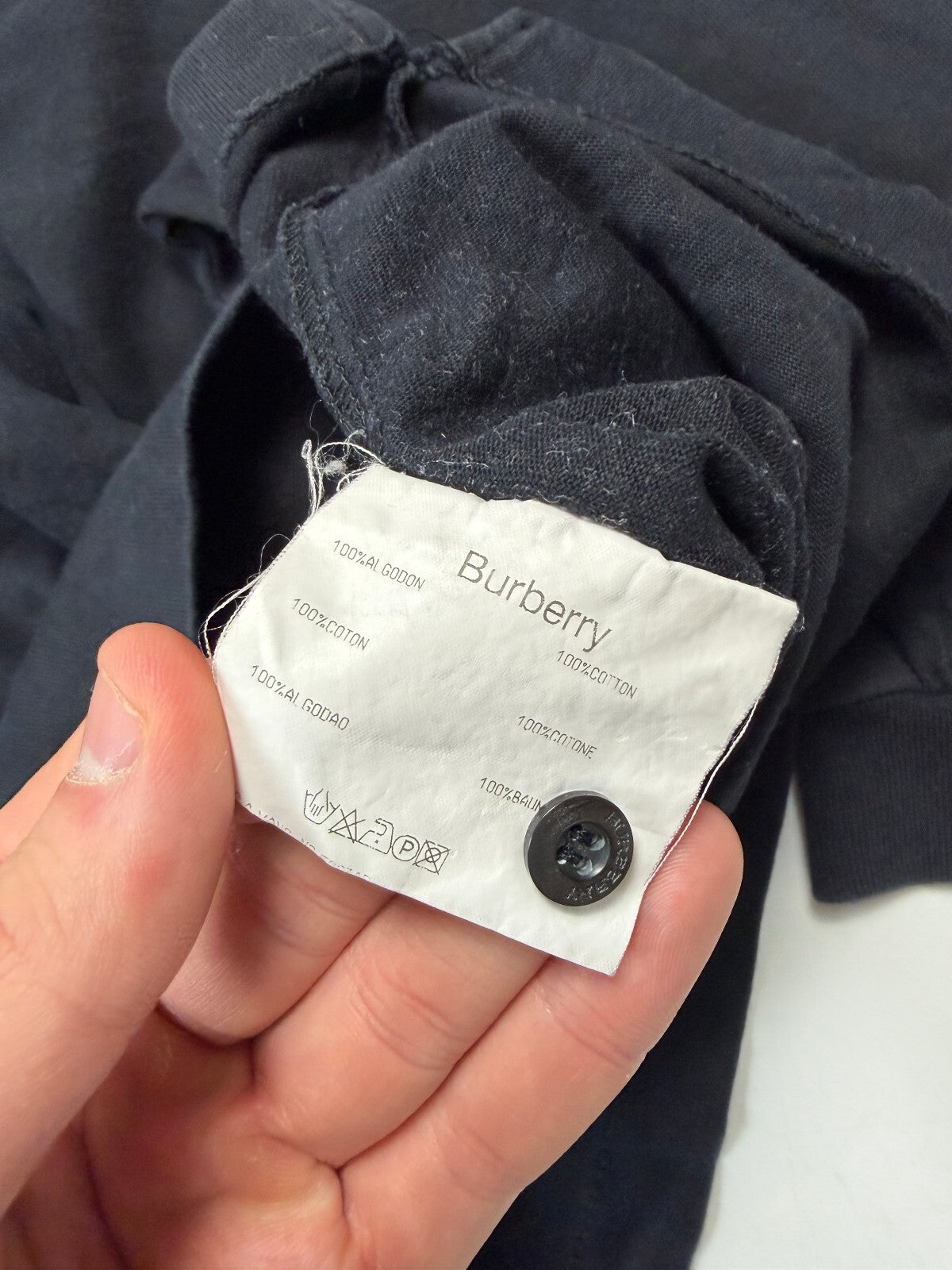 Vintage Burberry nova check rugby polo shirt (XL)