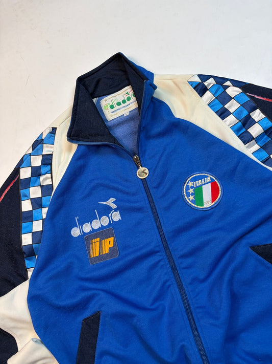 Vintage Italy 1990-92 Diadora football track jacket (L)