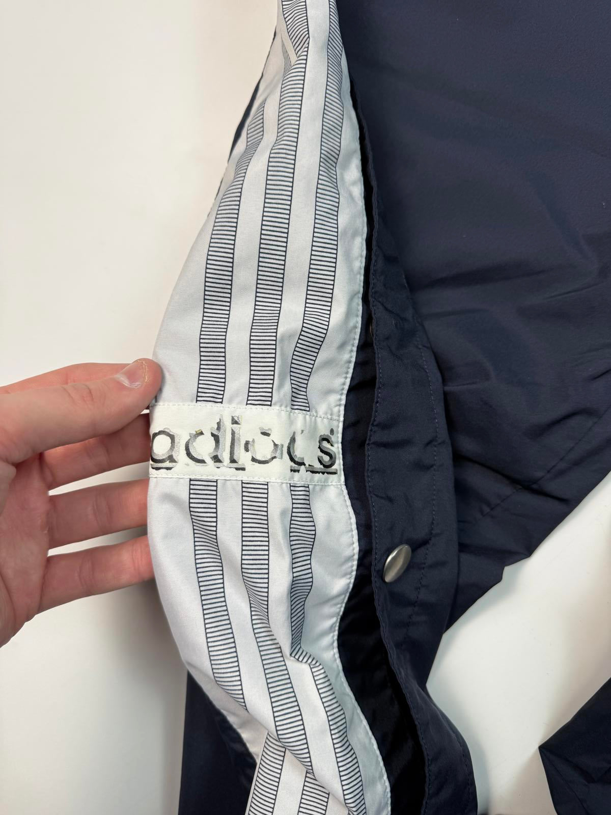 Vintage 90s adidas side stripe baggy track pants (XL)