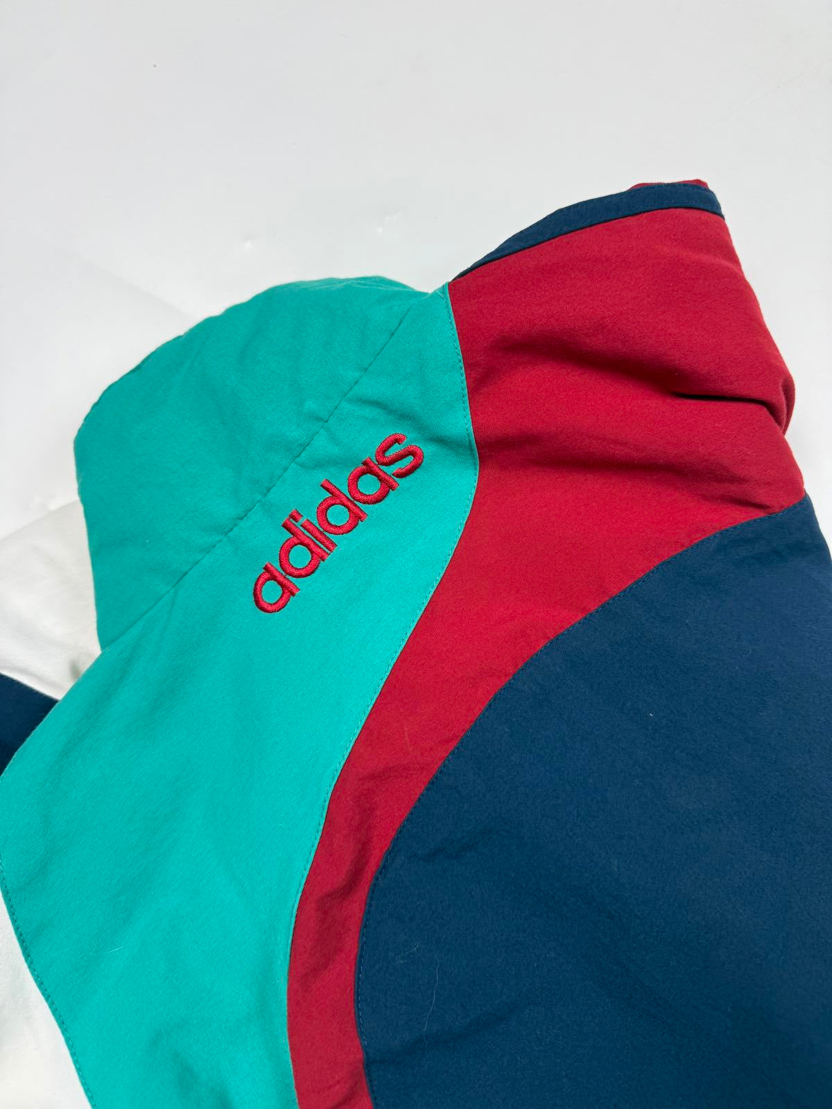 Vintage 90s adidas originals colour block track jacket (S)
