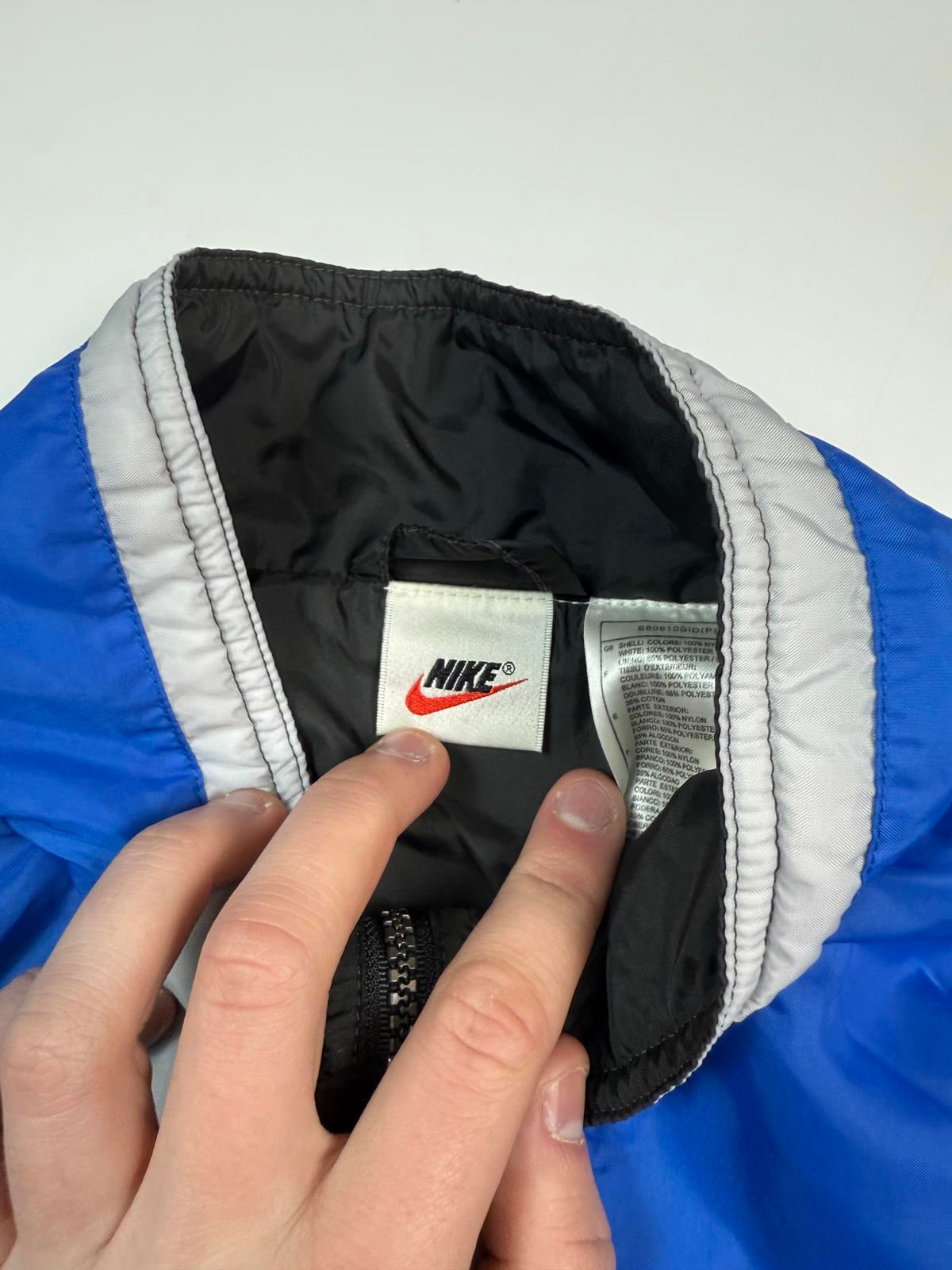 Vintage 90s Nike colour block big swoosh track jacket (L)