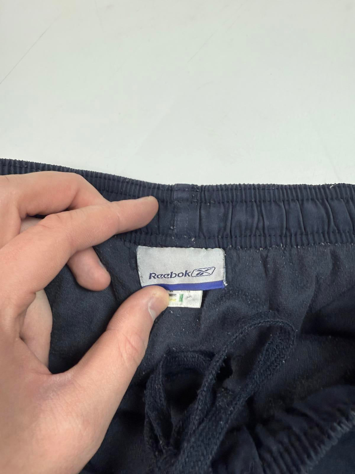 Vintage Reebok spell out baggy track pants (XL)