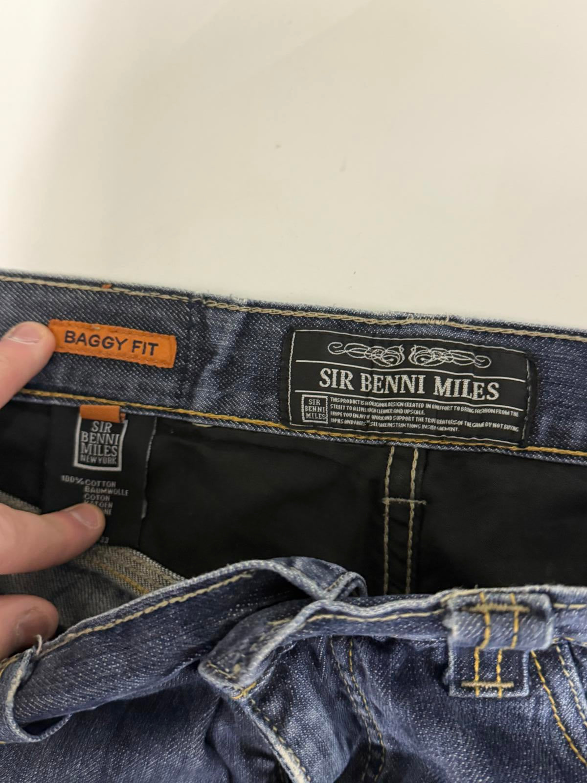 Vintage Sir Benni Miles baggy hip hop jeans (W34)