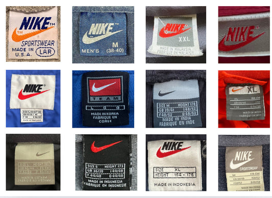 Vintage Nike tag guide
