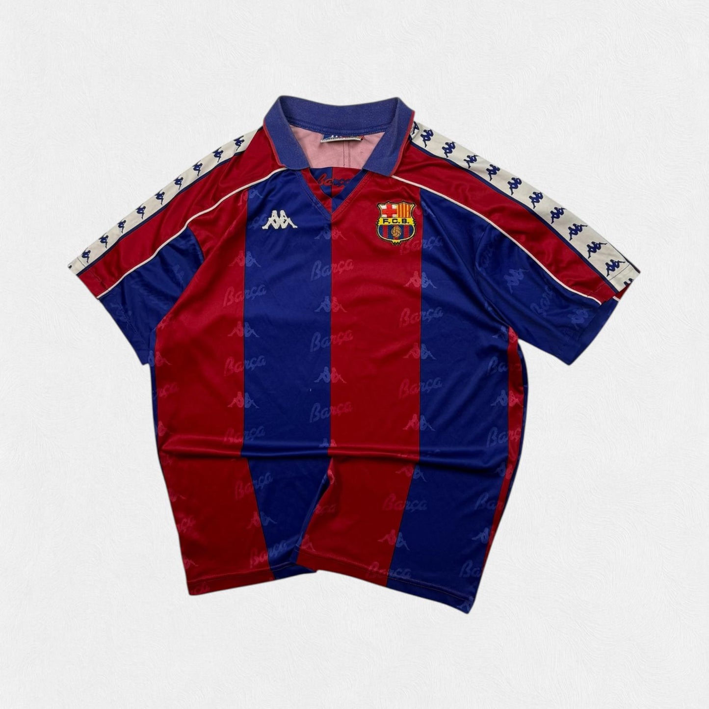 Vintage Barcelona 1992-95 Kappa home football shirt (L)