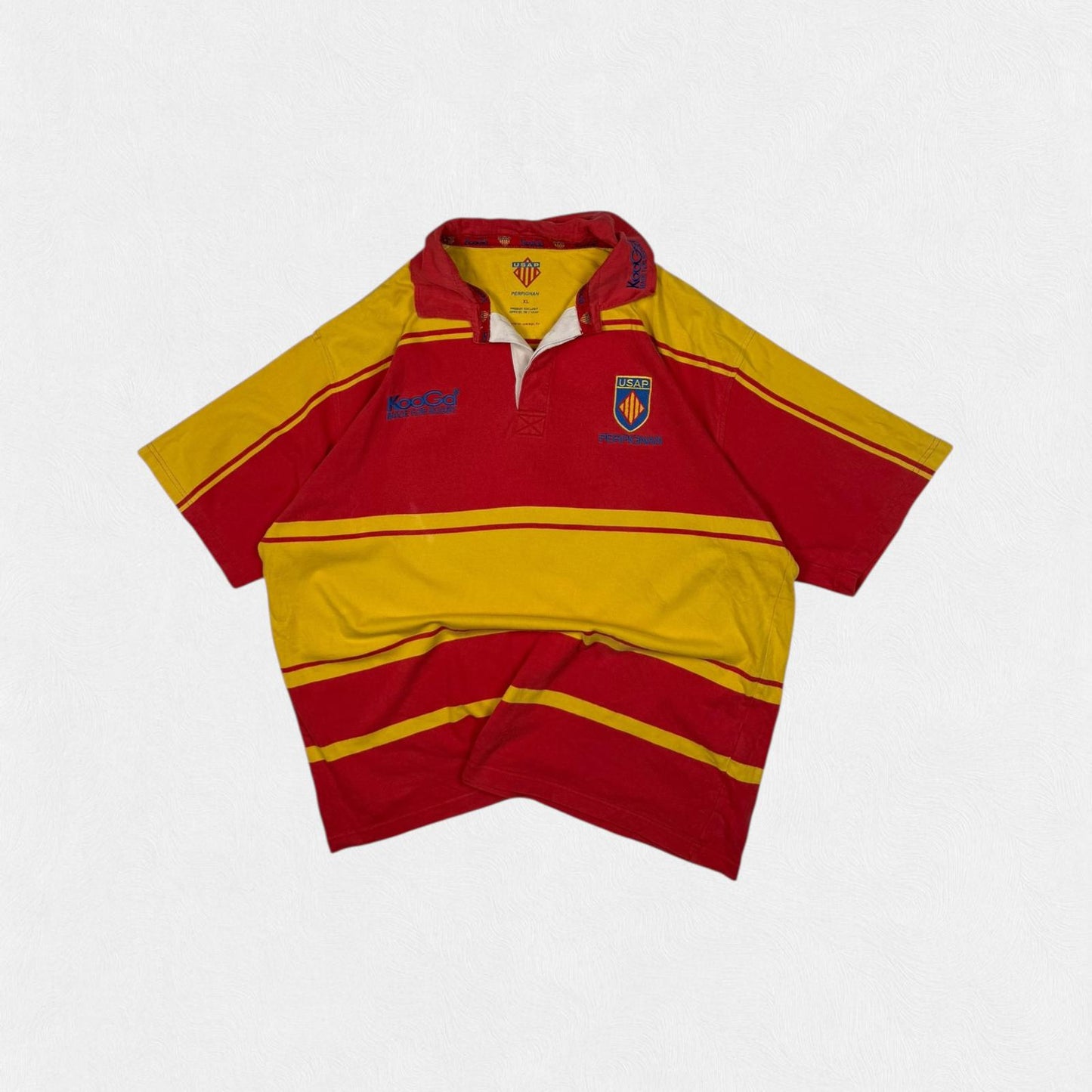 Vintage Perpignan Kooga rugby union shirt (XL)