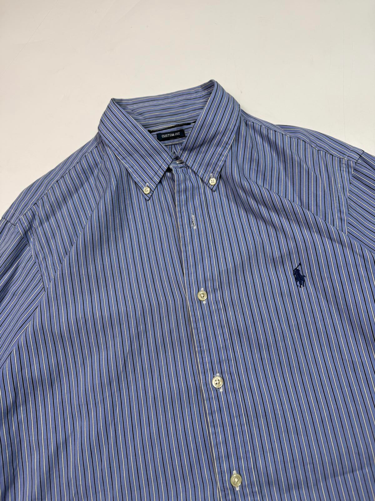 Vintage Polo Ralph Lauren striped shirt (XL)