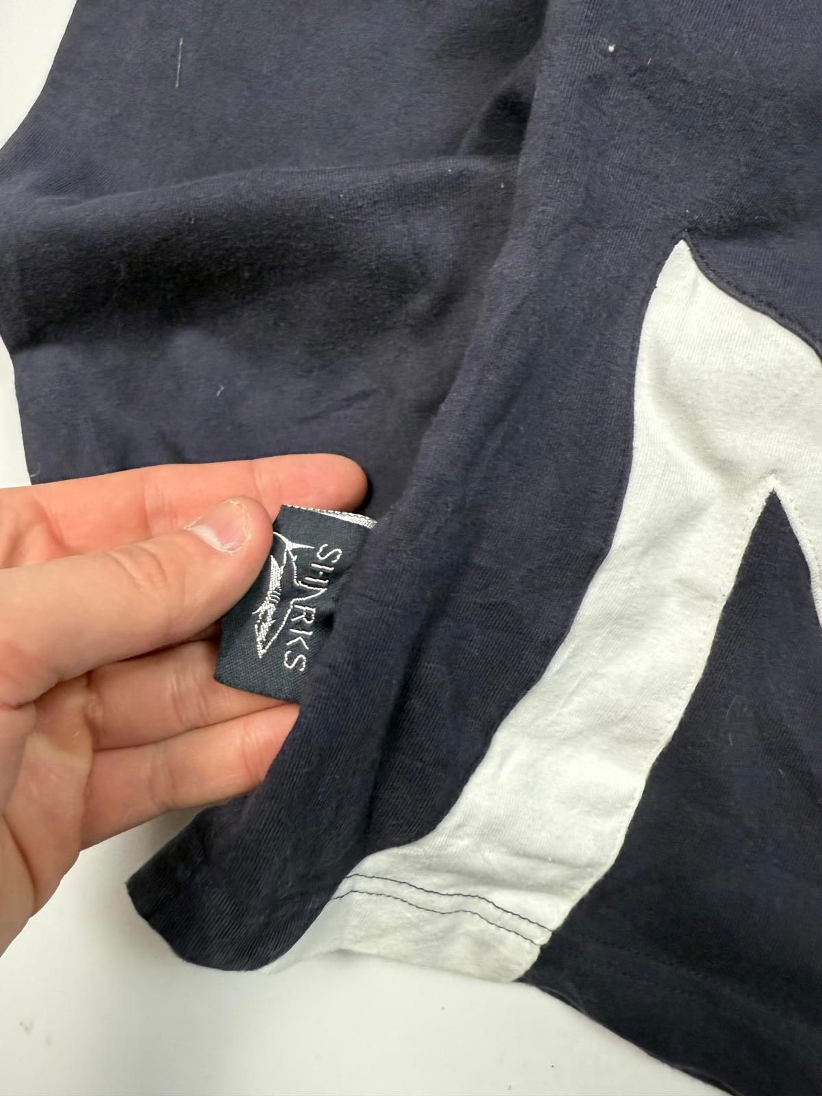 Vintage Sale Sharks 2008/09 cotton traders rugby shirt (Y12)