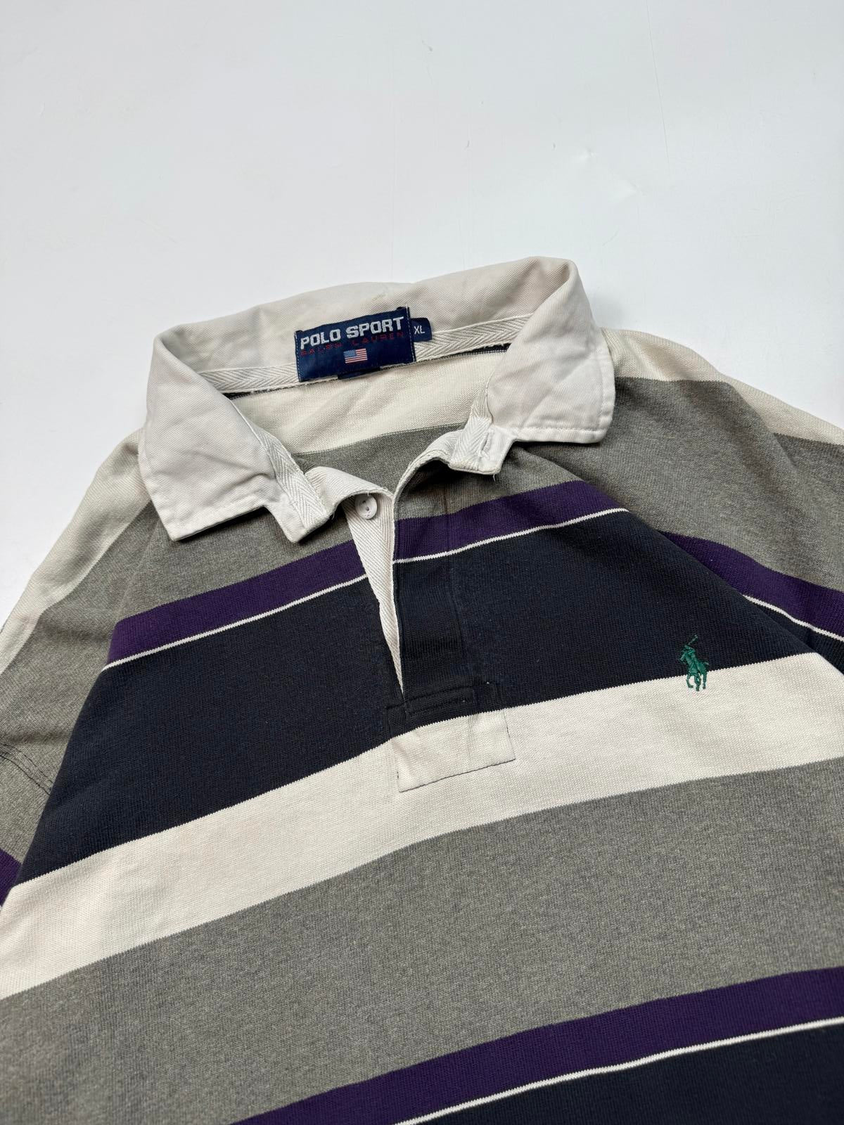 Vintage 90s Polo Sport Ralph Lauren rugby polo shirt (XL)
