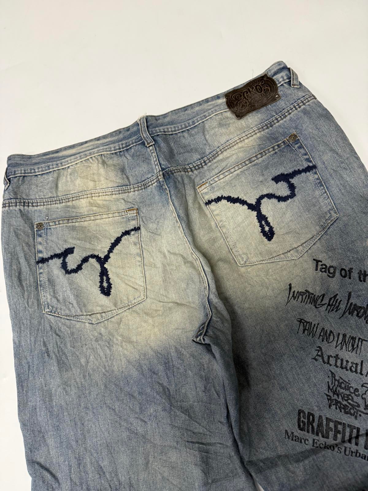 Vintage Ecko Unltd baggy hip hop Jeans (W42)