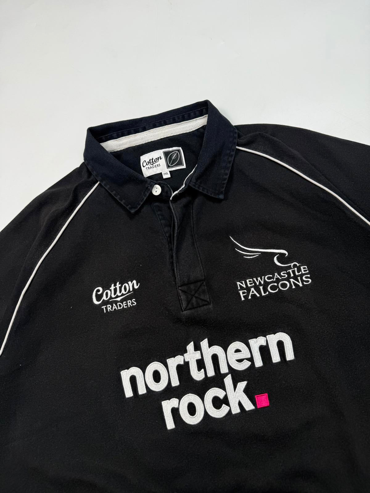 Vintage Newcastle Falcons 2008/09 Cotton Traders rugby shirt (XXL)