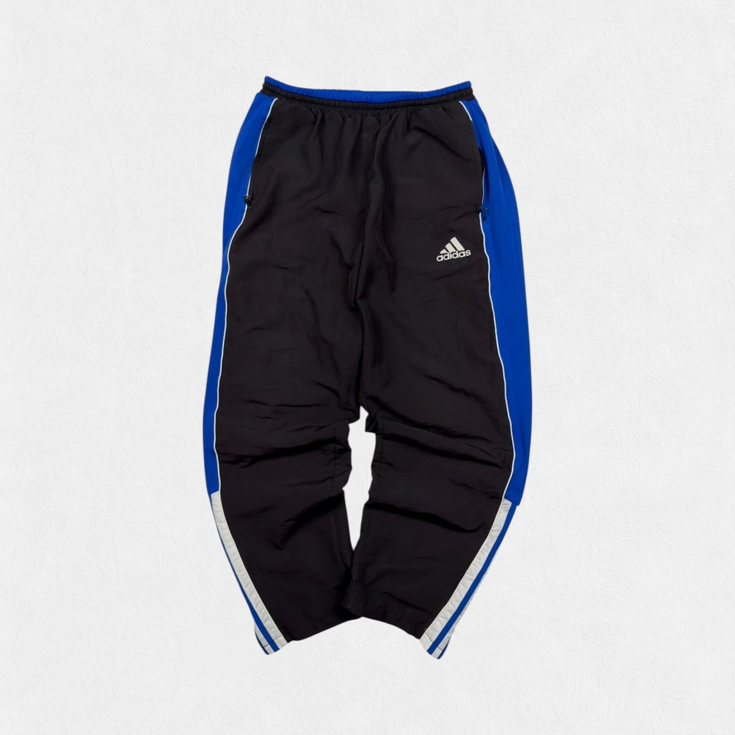Vintage 90s Adidas side stripe baggy track pants (M)