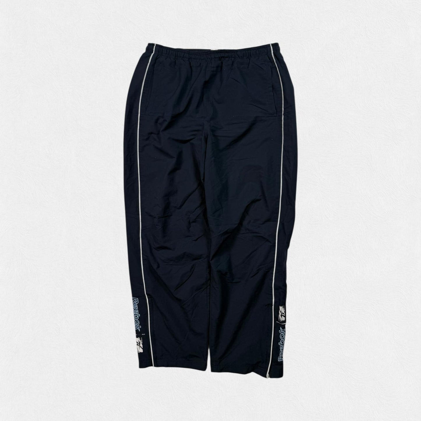 Vintage Reebok spell out baggy track pants (XL)