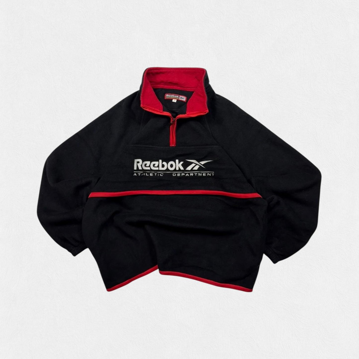 Vintage Reebok athletic dept quarter zip fleece (L)
