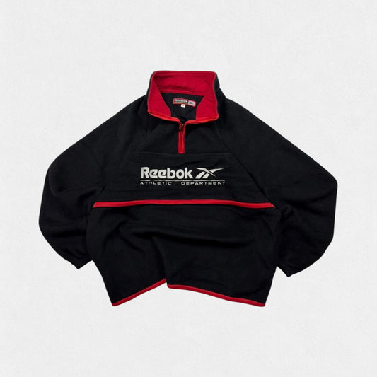Vintage Reebok athletic dept quarter zip fleece (L)