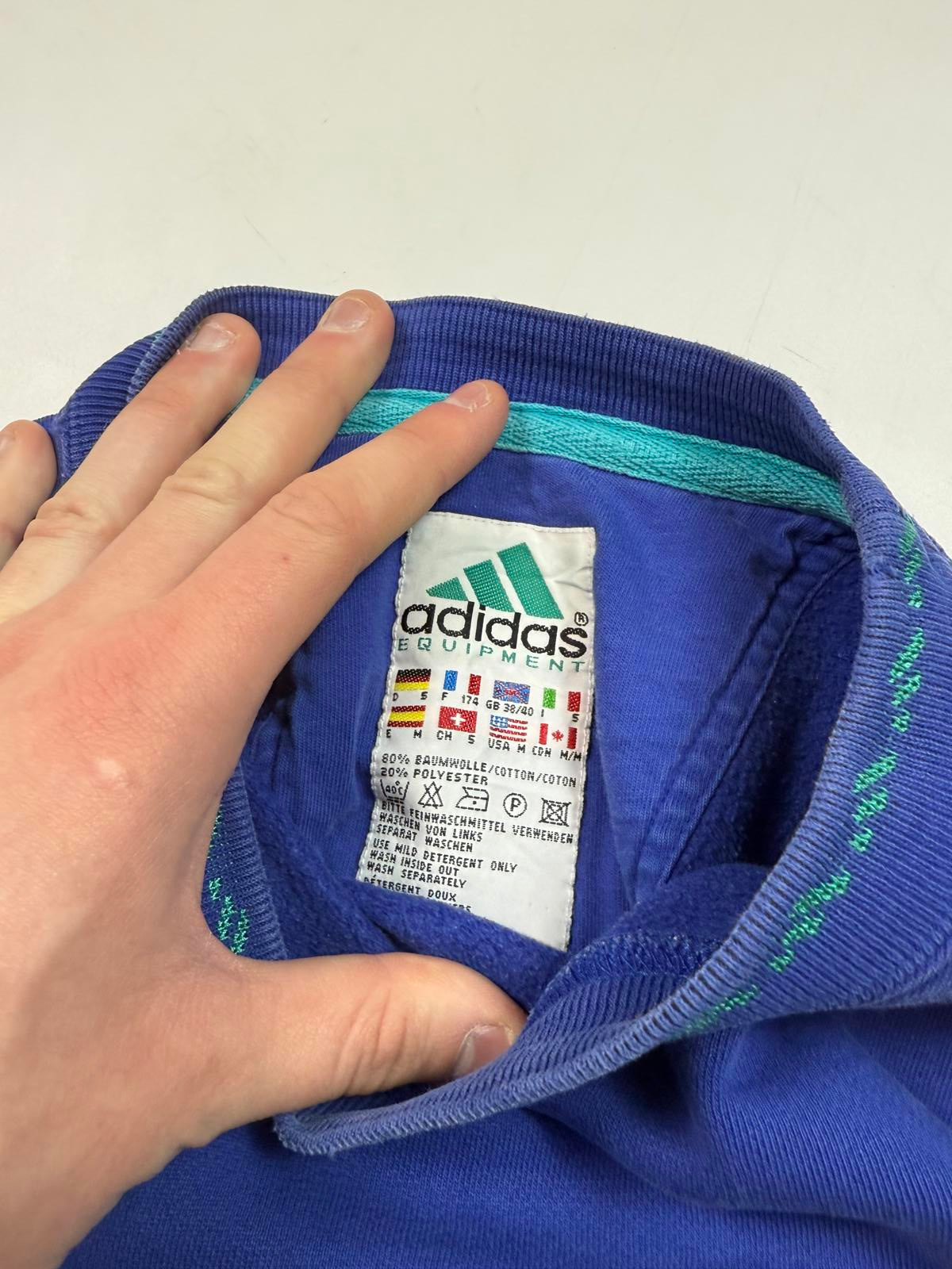 Vintage 90s Adidas equipment centre logo sweatshirt (S)