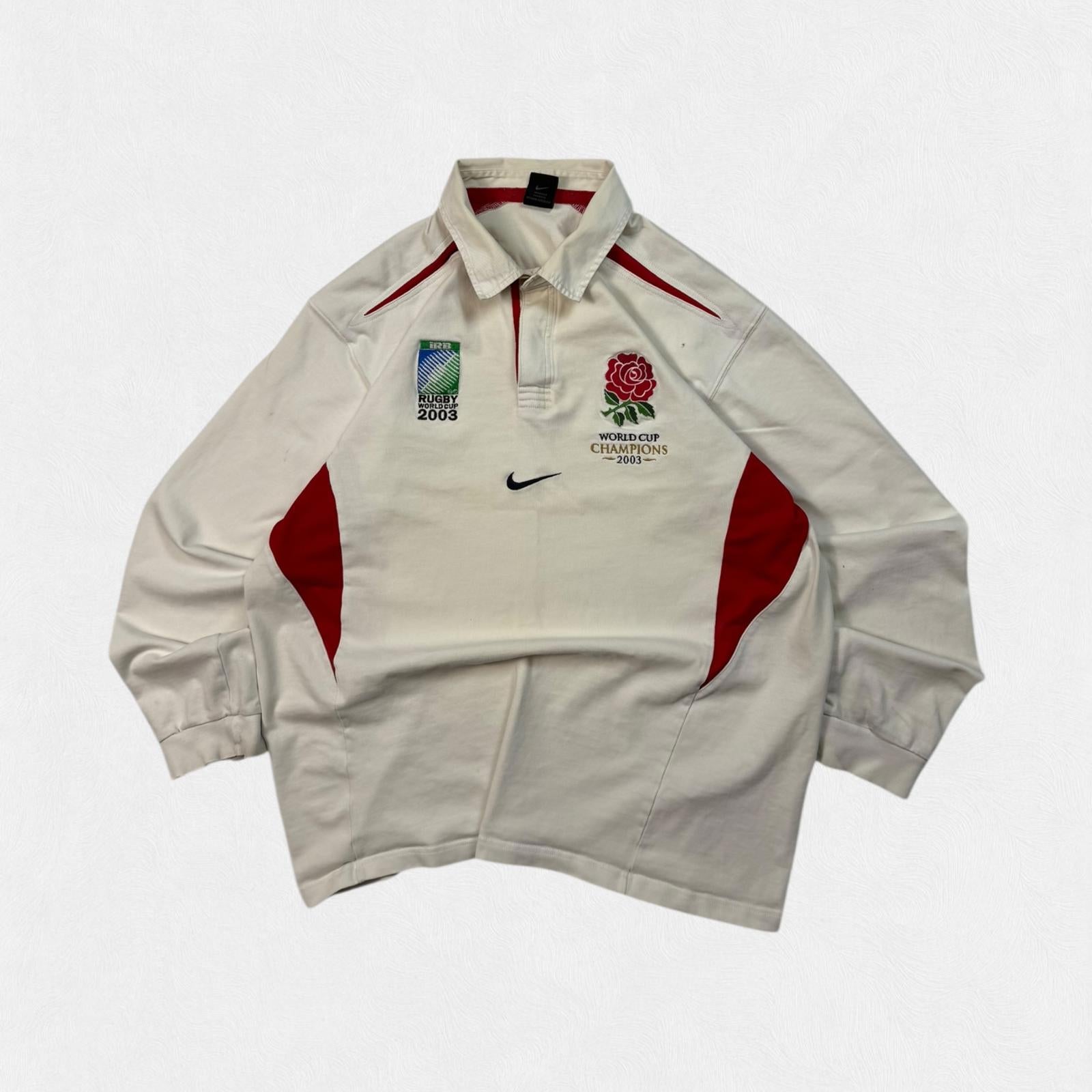 Vintage England 2003 rugby world cup champions Nike rugby shirt (XXL)