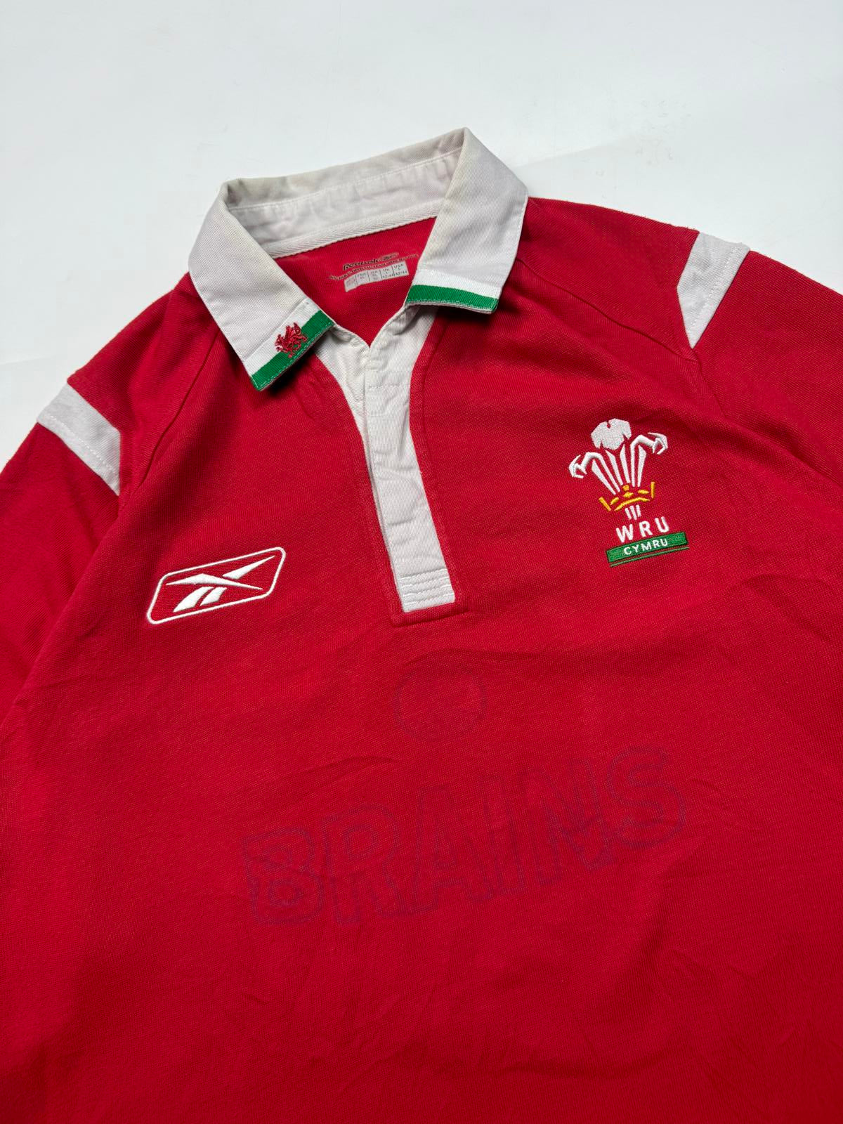Vintage Wales 2005/06 Reebok rugby union shirt (L)