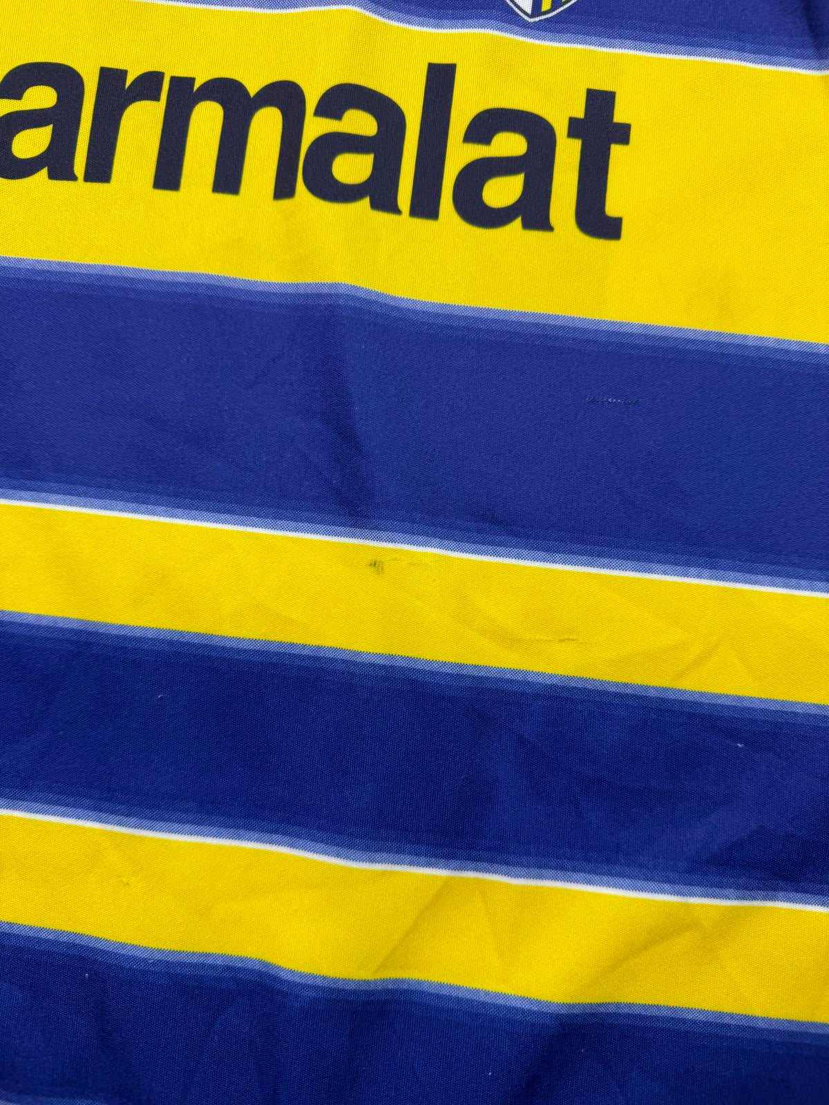 Vintage Parma 1999/00 Champion home football shirt (YL)