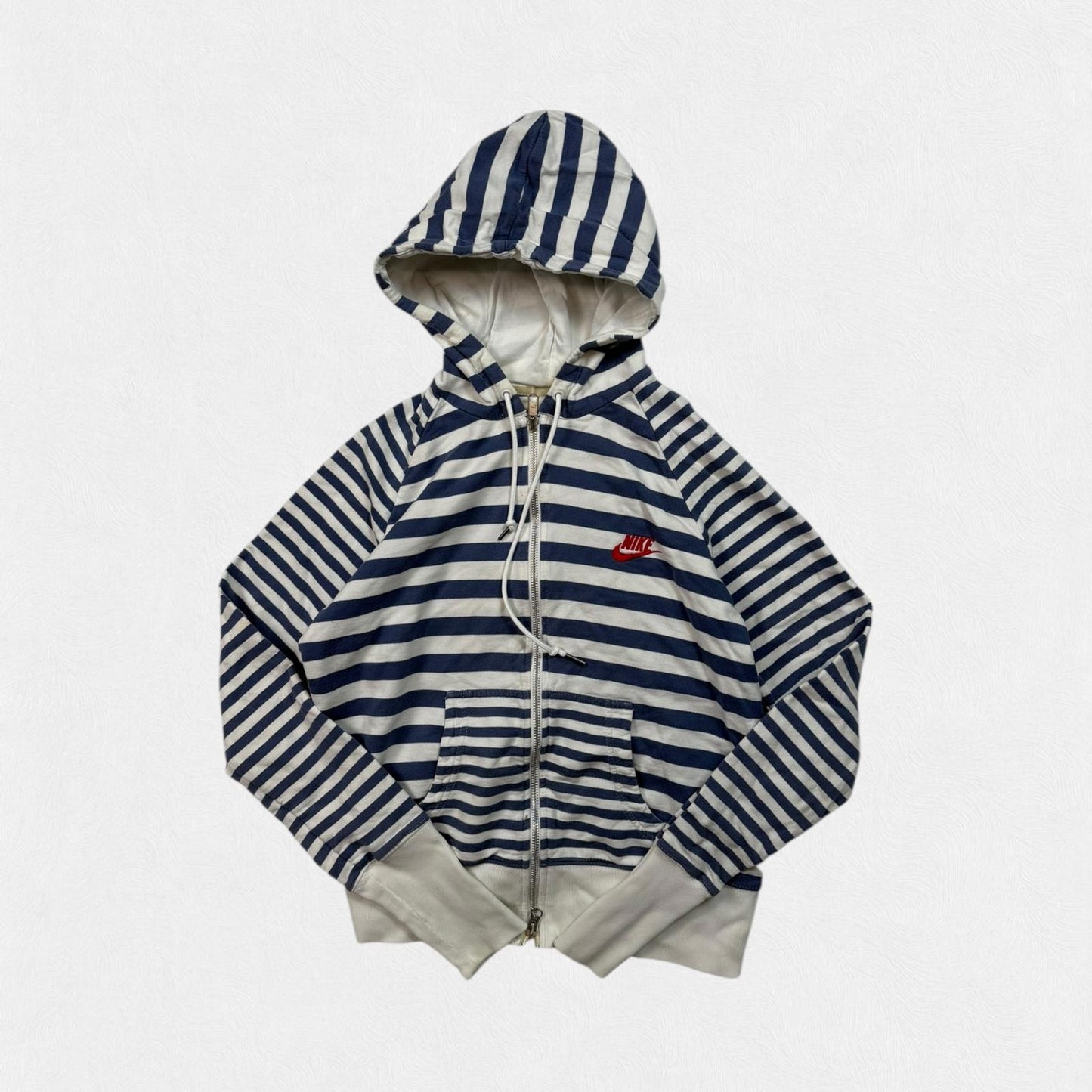 Vintage Nike striped zip up hoodie (WM)
