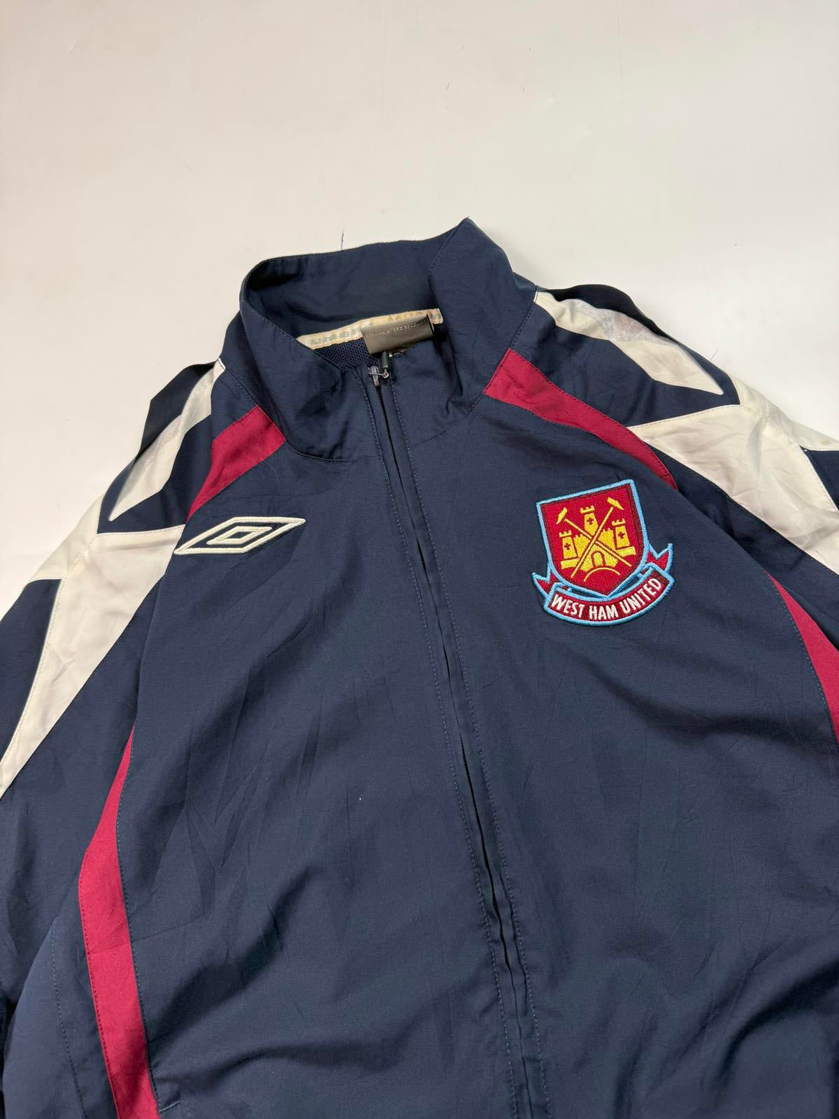Vintage West Ham 2009/10 Umbro football track jacket (M)