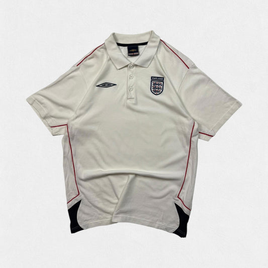 Vintage England 2000-02 Umbro football polo shirt (L)