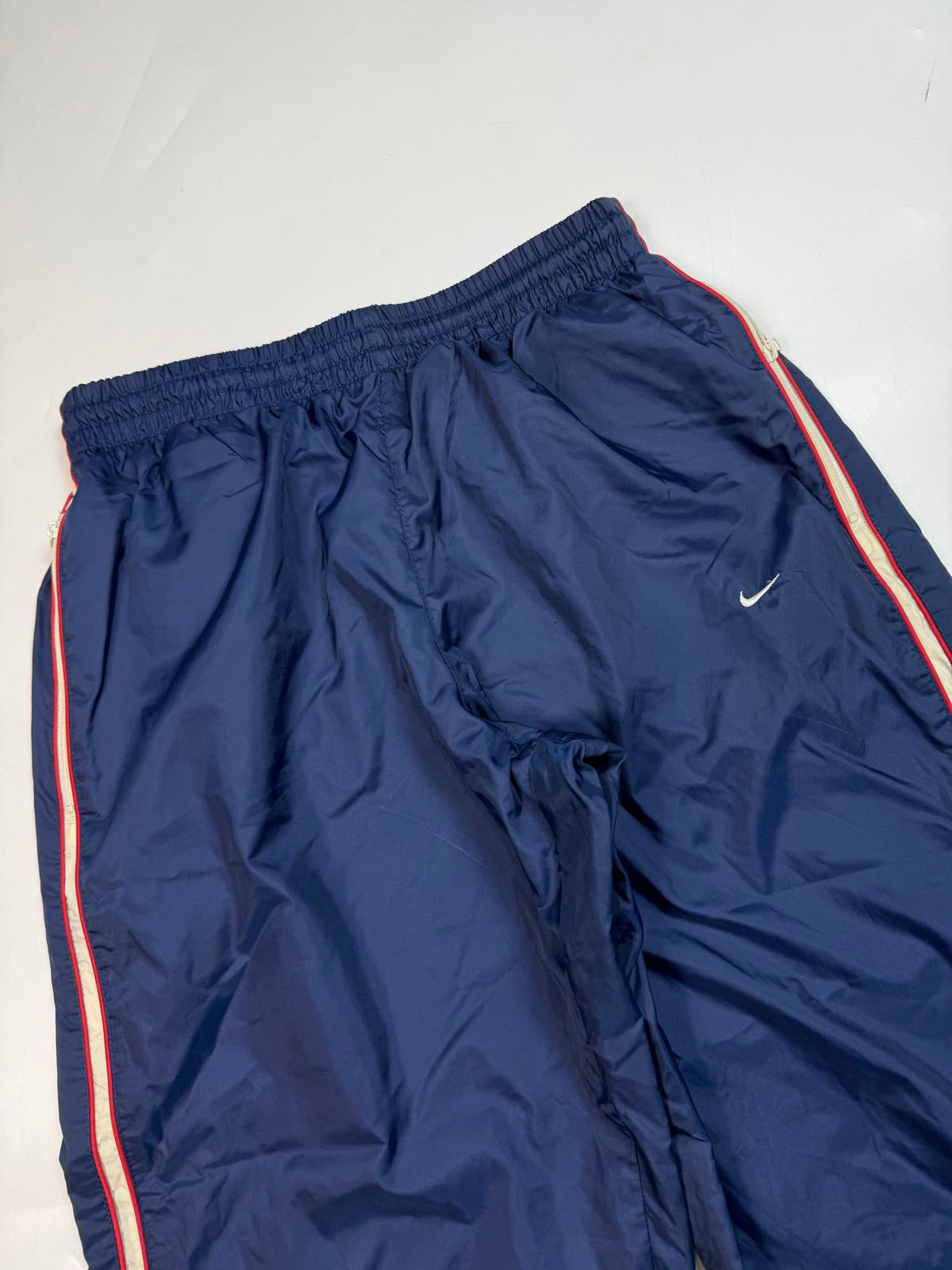 Vintage Nike side stripe baggy track pants (S)