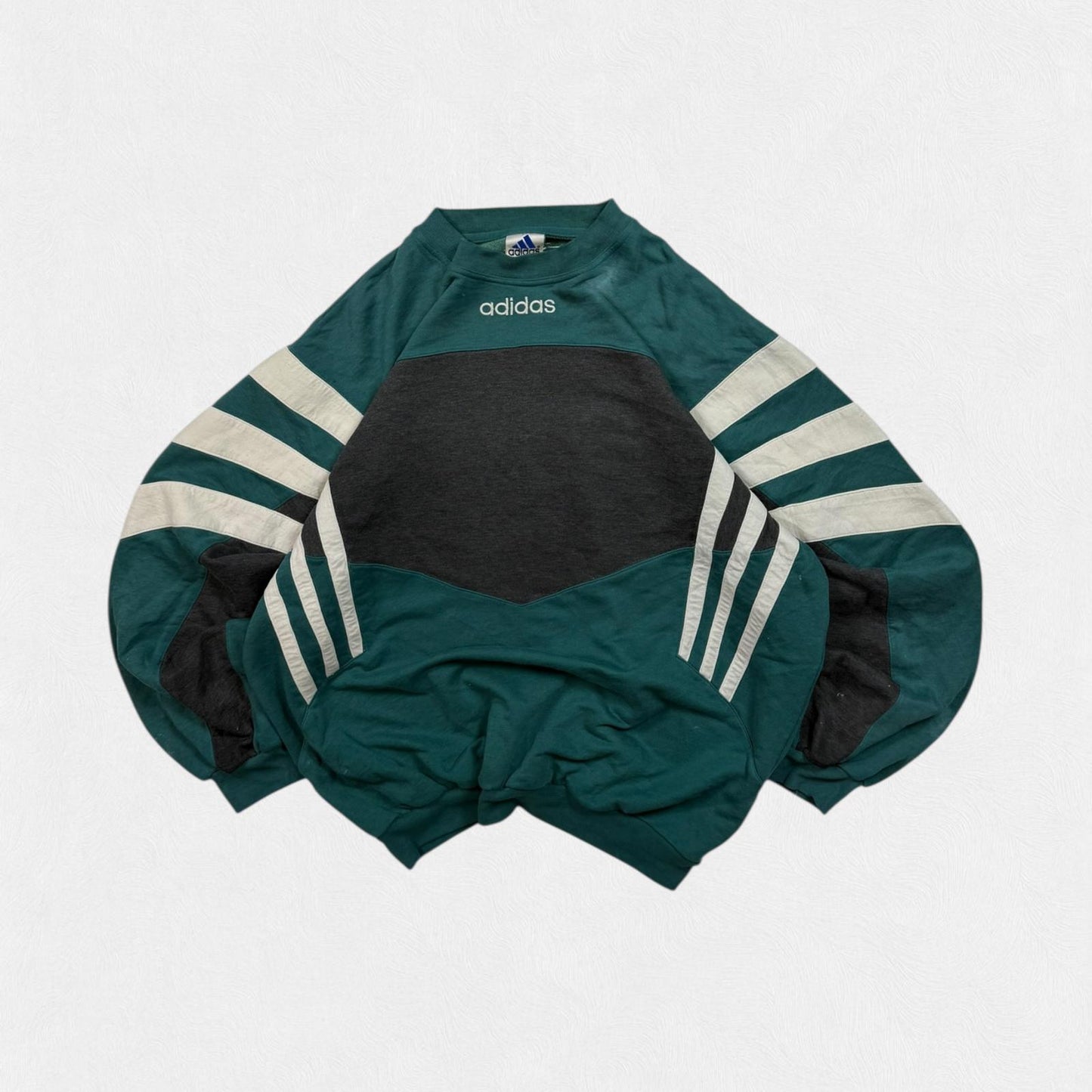 Vintage 90s Adidas originals colour block sweatshirt (L)