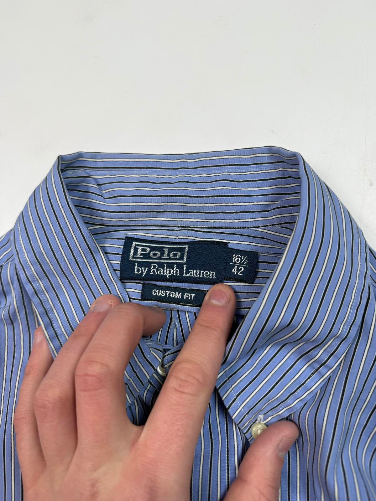 Vintage Polo Ralph Lauren striped shirt (XL)