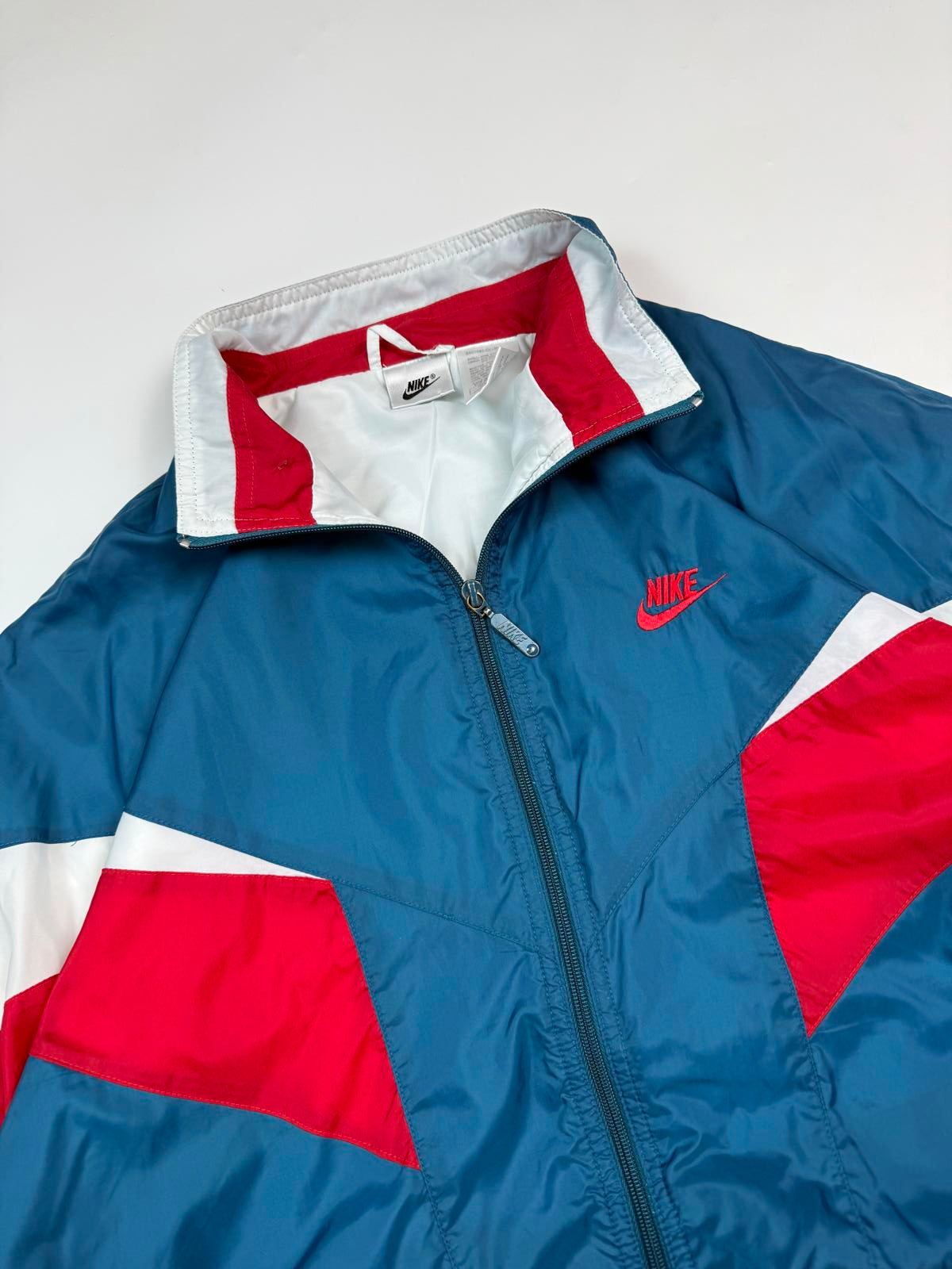 Vintage 90s Nike colour block track jacket (M)