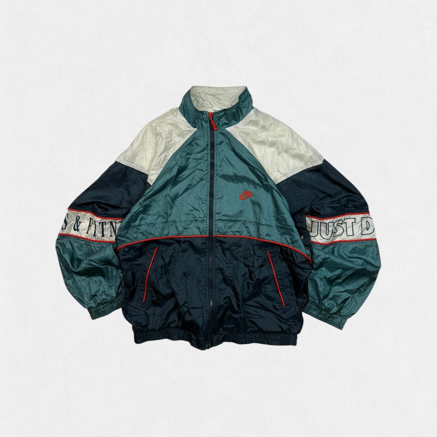 Vintage 90s Nike colour block track jacket (M)