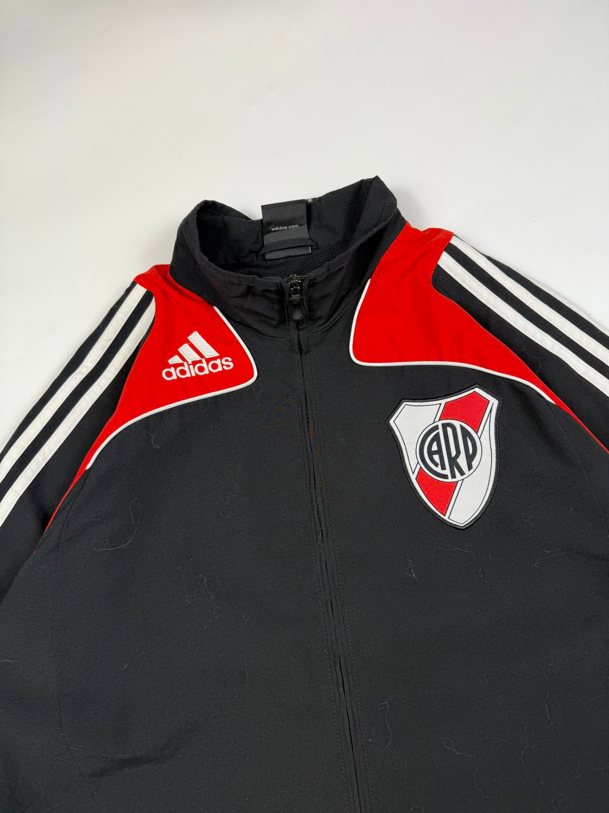 Vintage River Plate 2008/09 Adidas football track jacket (M)