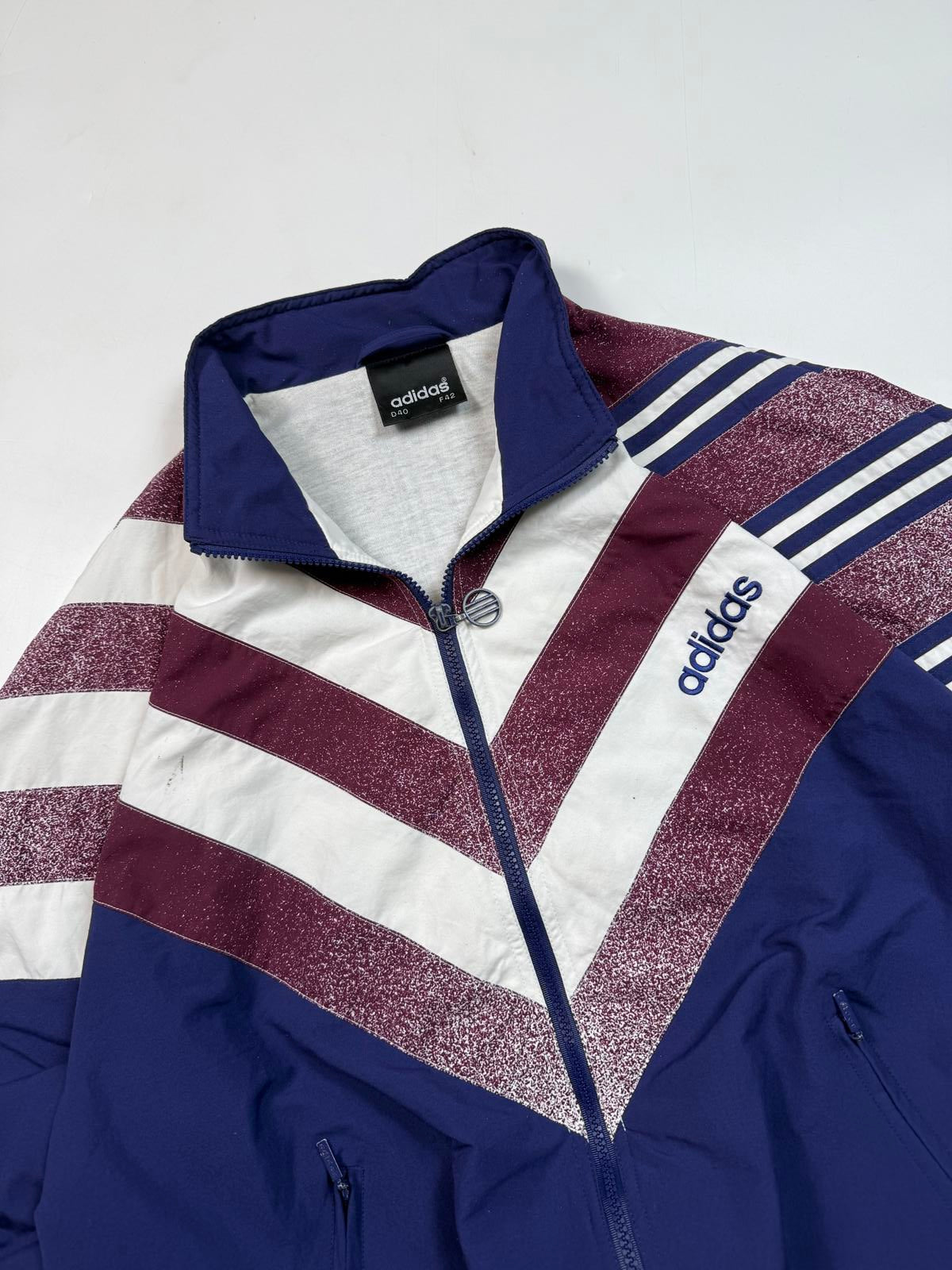 Vintage 90s adidas originals colour block track jacket (M)