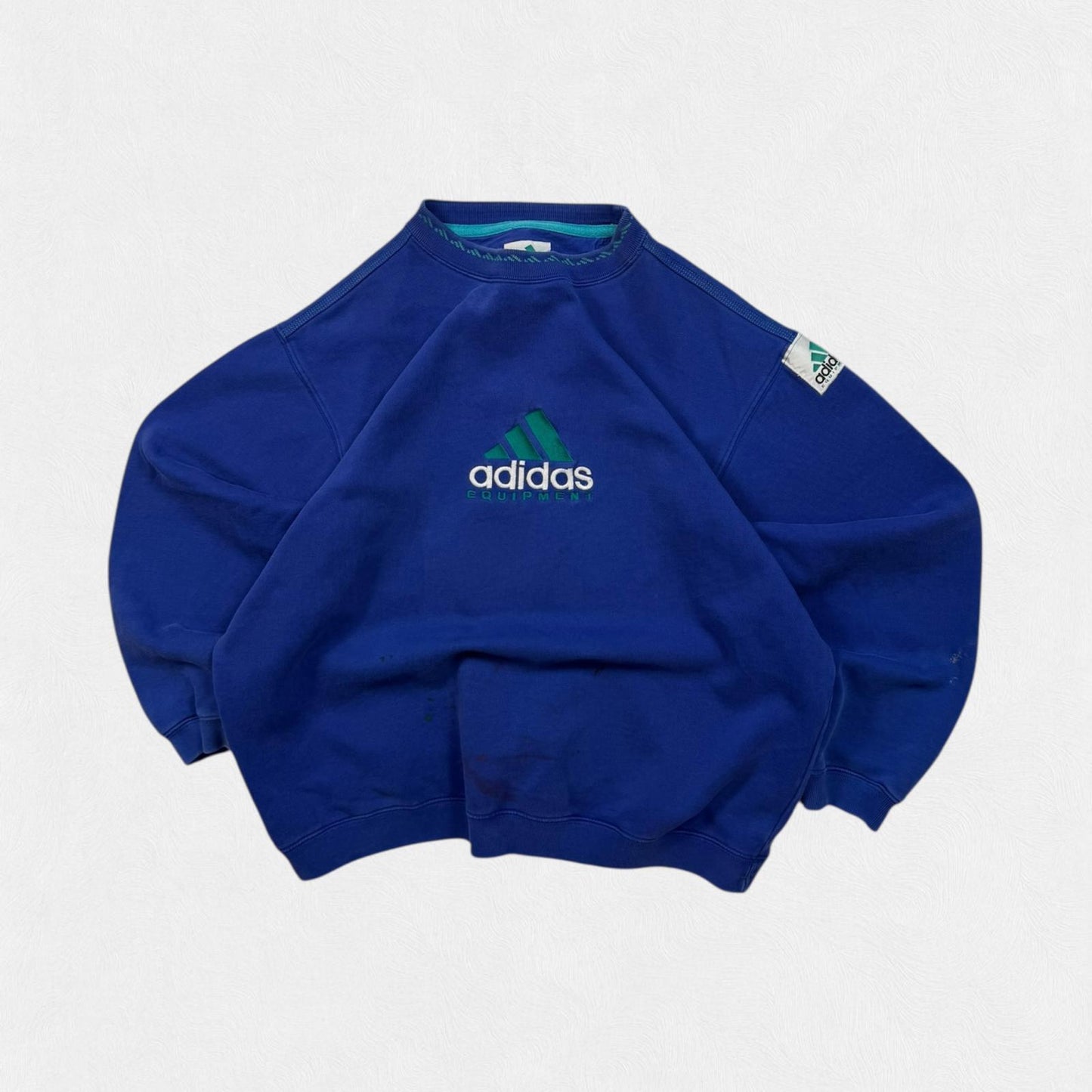 Vintage 90s Adidas equipment centre logo sweatshirt (S)