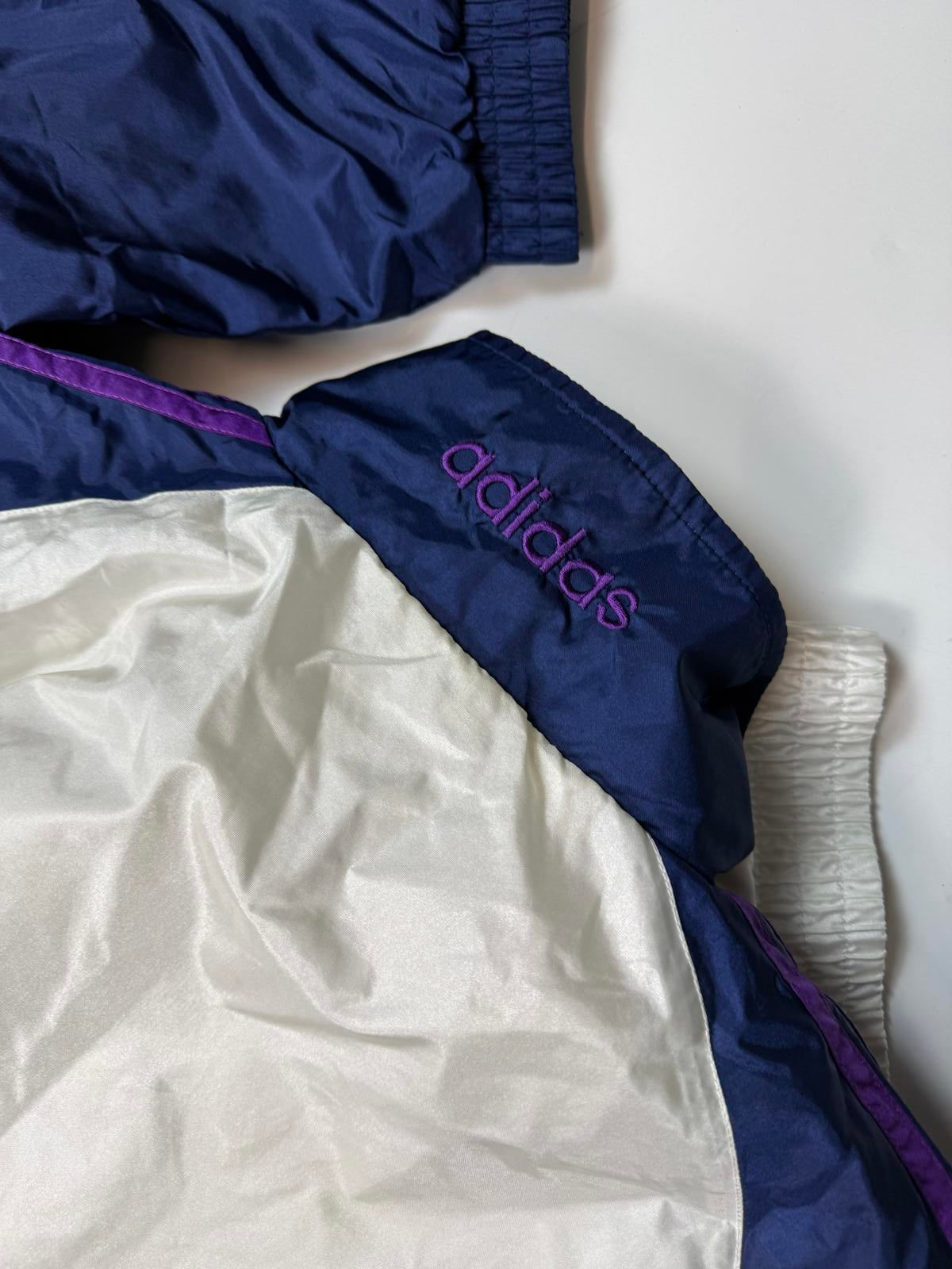 Vintage 90s Adidas originals colour block shell track jacket (L)