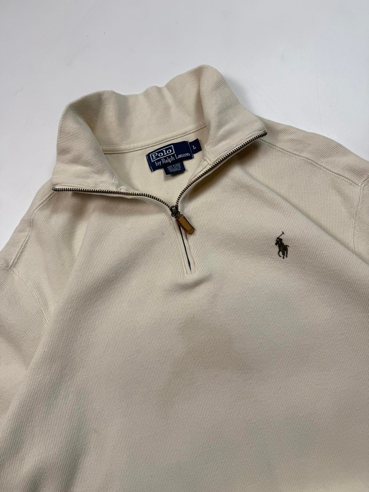 Vintage Polo Ralph Lauren quarter zip sweatshirt (L)