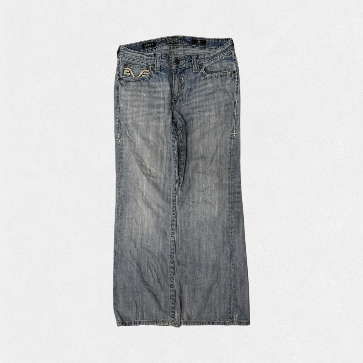 Vintage Y2K Affliction hip hop jeans (W32)