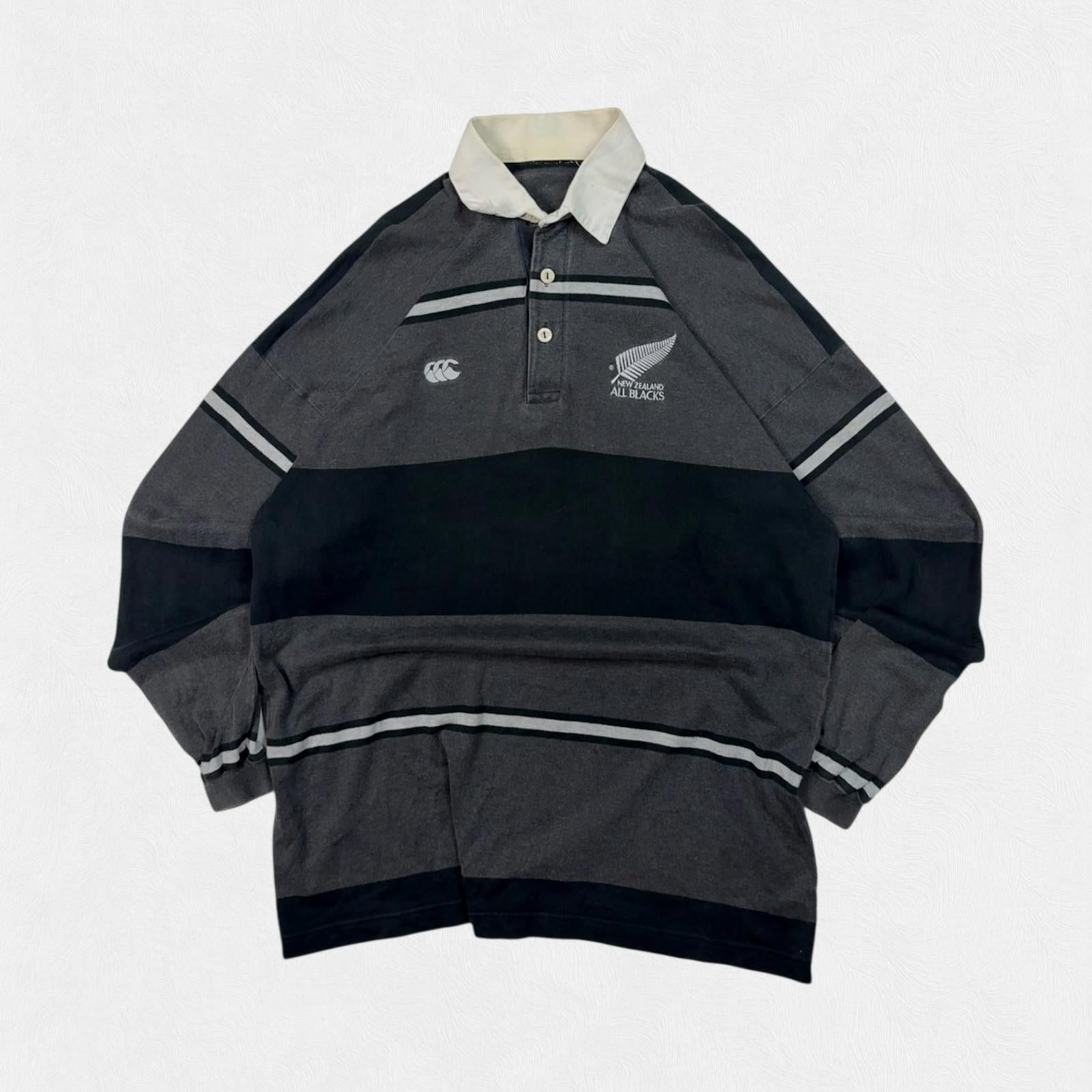 Vintage 90s New Zealand all blacks Canterbury rugby shirt (XL)